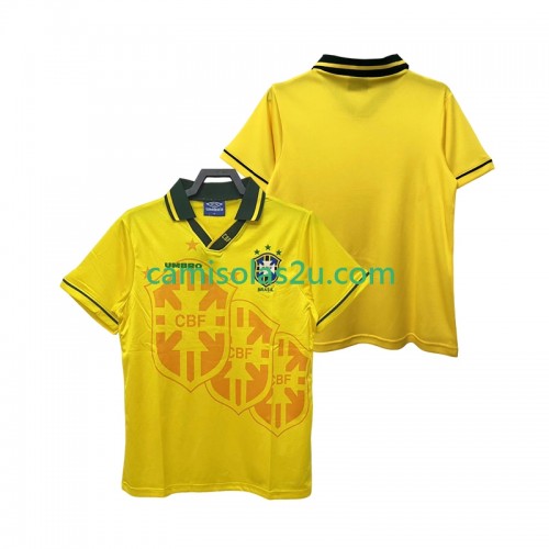 Camisolas de futebol Brasil Retro Equipamento Principal 1994 Manga Curta Camisolas de futebol Brasil Retro Equipamento Principal 1994 Manga Curta